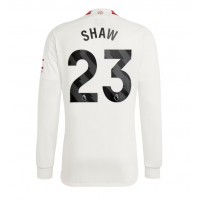 Camiseta Manchester United Luke Shaw #23 Tercera Equipación Replica 2023-24 mangas largas